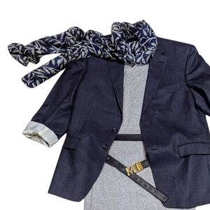 Vintage Skinny Silk Scarf